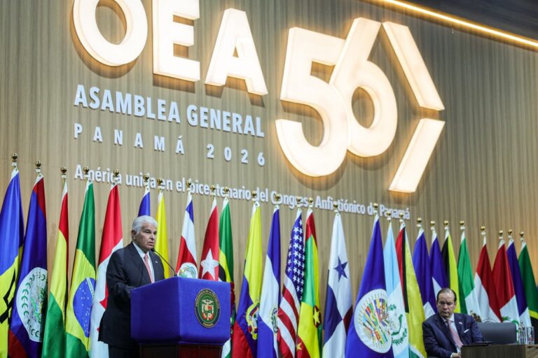 Mulino fustigó a la izquierda radical y al narcotráfico que la financia en Asamblea de OEA